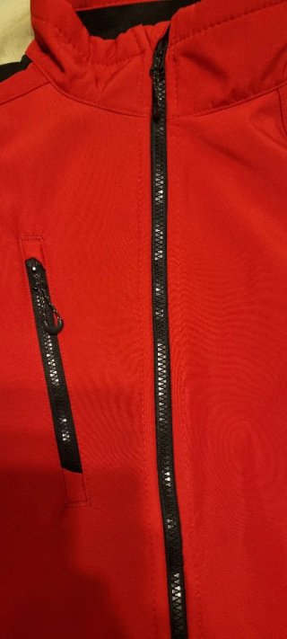 Chaqueta Softshell Regatta Hombre Negra Roja Talla