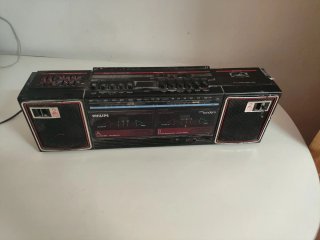 Radio Cassette Philips Vintage Doble Deck