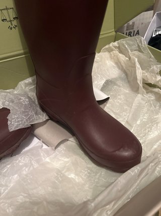 Botas de agua Hunter granate, modelo Norris wide