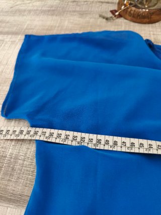 Vestido Leyca azul y multicolor talla L