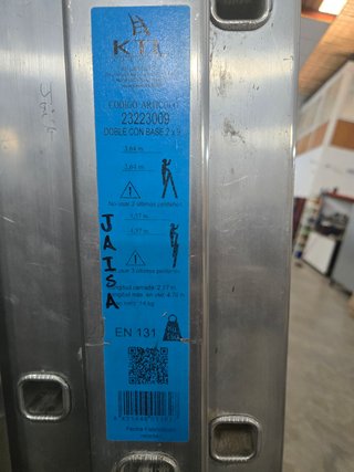 Escalera Doble Aluminio 9x2 Peldaños