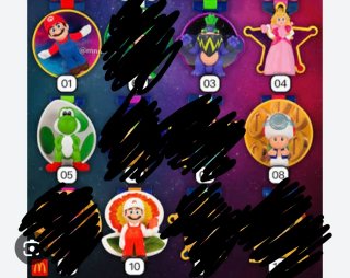 Figuras Super Mario Galaxy McDonald's