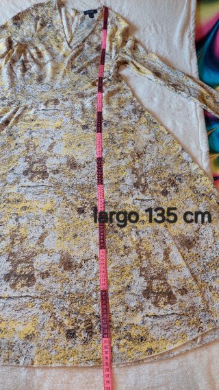 Vestido largo estampado