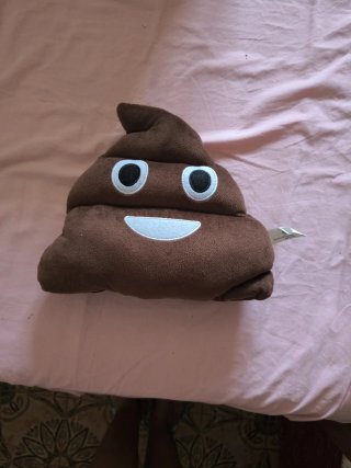 Cuscino emoji cacca marrone