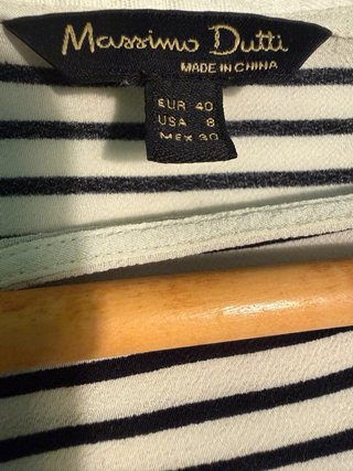Camiseta Massimo Dutti Rayas Talla L
