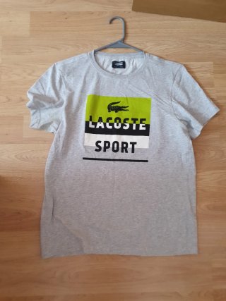 Camiseta Lacoste Gris y Verde
