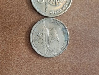 Lote (20) Monedas griegas 100 y 50 Dracmas