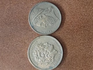 Lote (20) Monedas griegas 100 y 50 Dracmas
