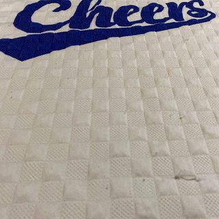 Shein T-Shirt Cheers XL Bianco Blu American USA