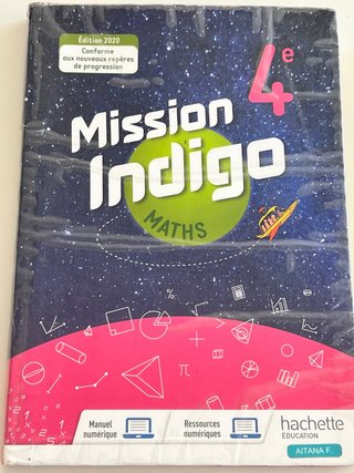 Maths 4e Cycle 4 Mission Indigo