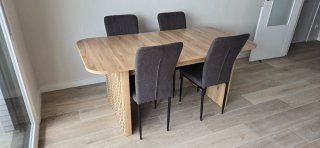Mesa comedor extensible + 4 sillas