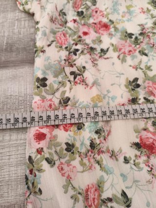 Vestido gasa estampado floral