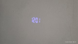 Reloj despertador proyector LED digital con alarma