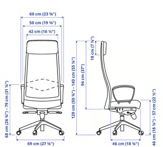 Silla Ergonómica Ikea Markus Trabajo Gamer