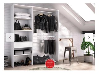 Armario vestidor blanco modular