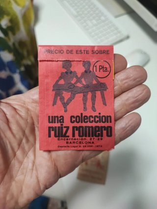 Sobres cromos  vacíos antiguos fútbol 1964-65 y 73