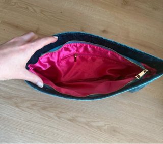 Bolso -neceser de  terciopelo nuevo