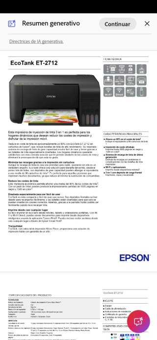 Stampante Epson EcoTank ET-2712