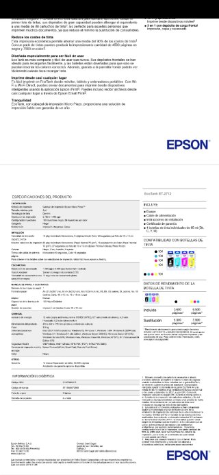 Stampante Epson EcoTank ET-2712