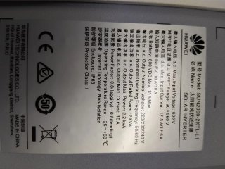 Inversor Solar Huawei 2KTL1