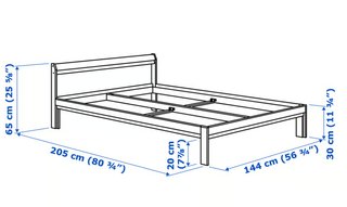 Estructura Cama Pino 140x200 cm