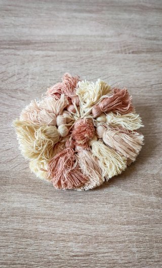 Chiave antica armadio ottone con nappa cotone