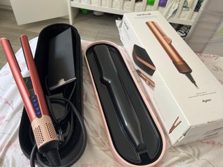 Ferro per capelli Dyson Airstrait Amber Silk