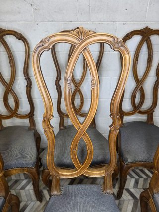 Conjunto 6 Sillas Nogal Reina Ana