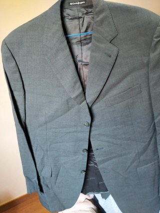 Traje de chaqueta gris hombre