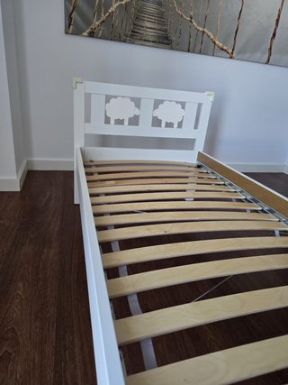 Cama infantil IKEA KRITTER + colchón Marcapiuma