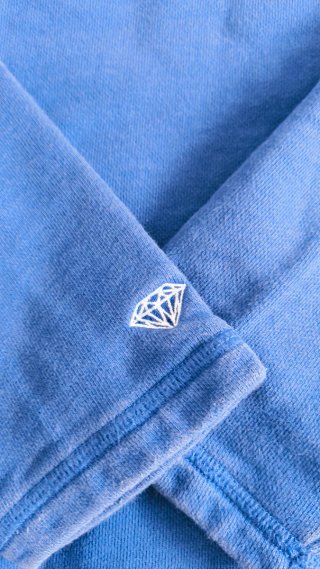 Sudadera Diamond Co. Azul Media Cremallera