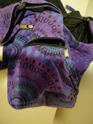 Bolso bandolera hippie estampado