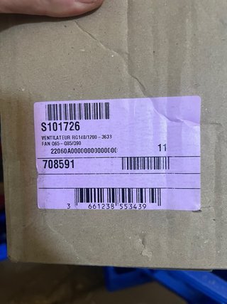 Ventilatore per caldaia ebmpapst RG148 S101726 Nuovo