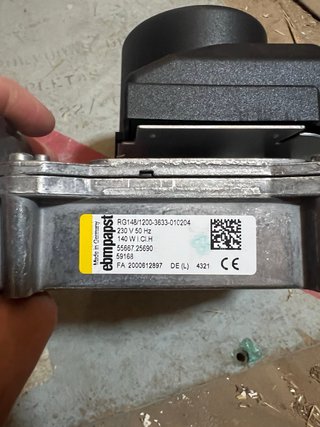 Ventilatore per caldaia ebmpapst RG148 S101726 Nuovo