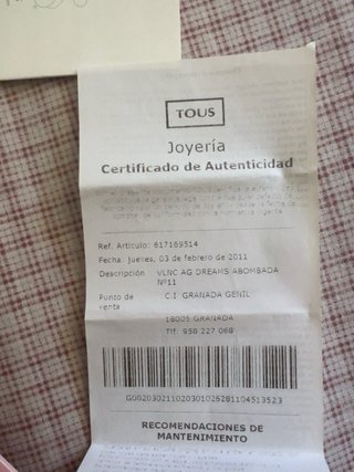 Anillo Tous Plata Diseño Calado Estrella