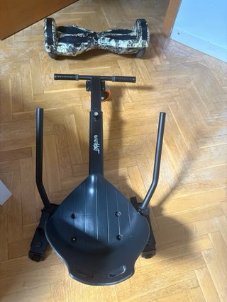 Asiento Hoverboard Kart Negro