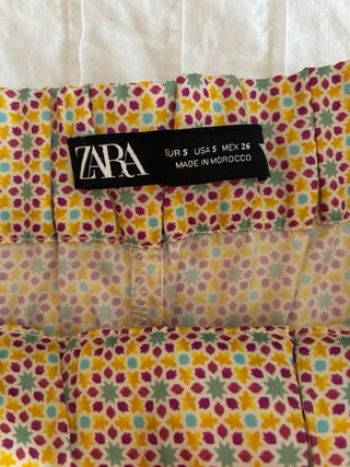 Zara Short Fluido Estampado