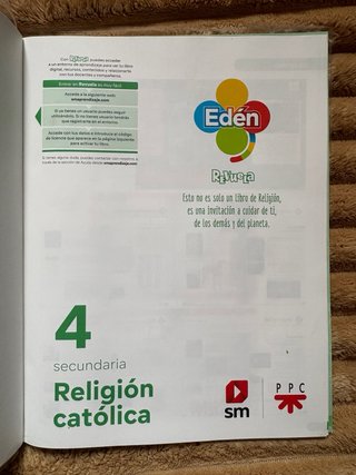 Religión católica, 4 Secundaria, Edén, Revuela
