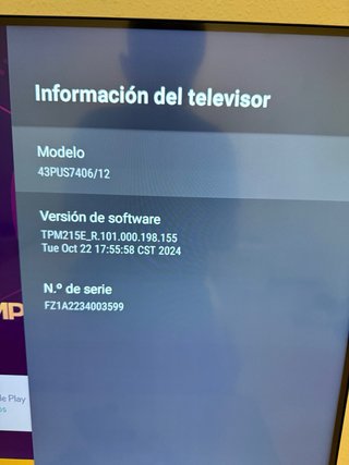 TV Philips 43” 4K