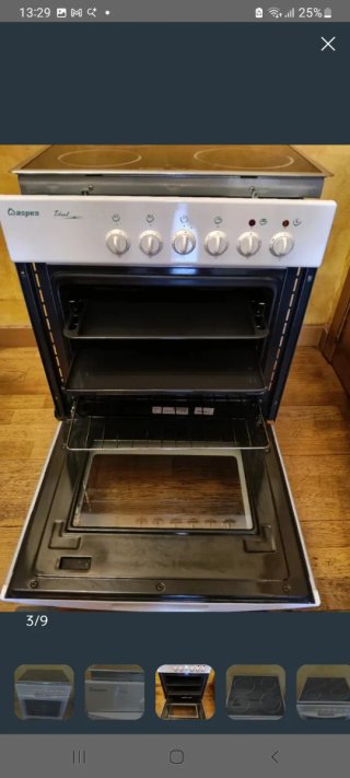 Forno e piano cottura ASPES in vetroceramica