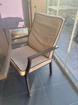 Conjunto Mesa y 6 Sillones Jardín