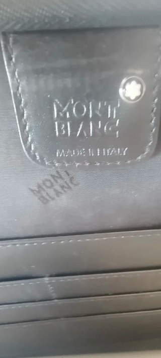 Portadocumentos auténtico Montblanc Piel Negra