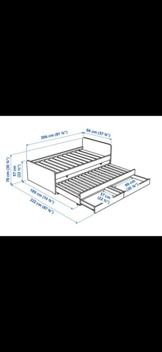 Cama nido Ikea SLÄKT blanca