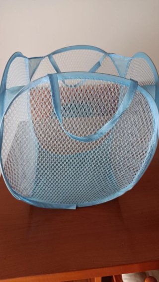 Cestello biancheria azzurro
