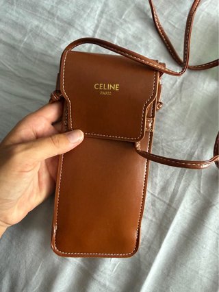 Occhiali da sole oro e verdi celine con tracolla