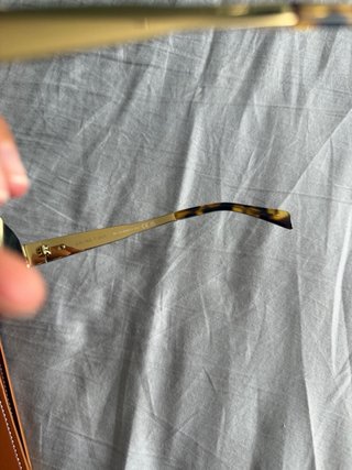 Occhiali da sole oro e verdi celine con tracolla