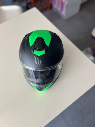 Casco Moto MT Targo Doppler Negro/Verde tallaL