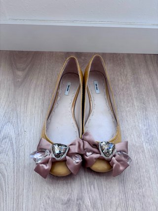 Bailarinas Miu Miu Amarillas Talla 36