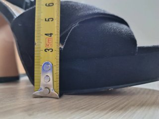 Sandalias tacón Maripaz negras talla 39