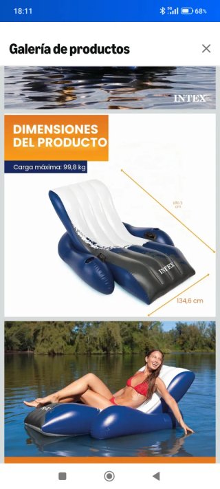 Sofá hinchable Intex Wet Set Collection